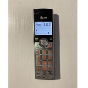 AT&T DECT 6.0 Replacement Cordless Handset Silver Black Backlit Keypa